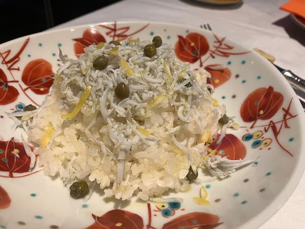 シラスのオリーブオイル丼